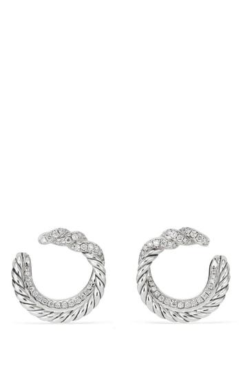 Women's David Yurman Continuance Hoop Earrings With Diamonds
