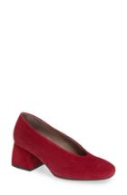 Women's Wonders Block Heel Pump .5-6us / 36eu - Red