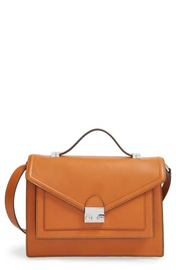 Loeffler Randall 'rider' Convertible Leather Satchel - Brown