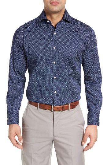 Men's Peter Millar What Goes Up Print Sport Shirt - Blue