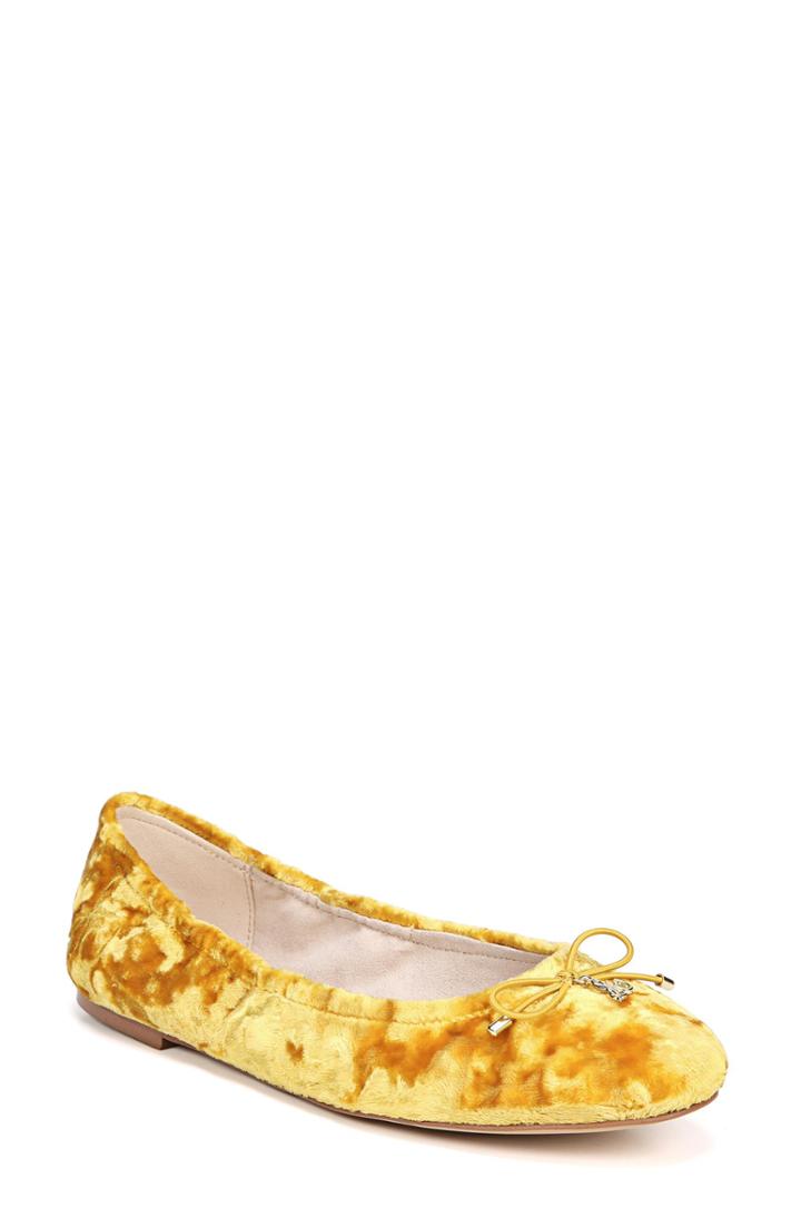 Women's Sam Edelman Felicia Flat .5 M - Yellow