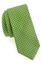 Men's Ted Baker London Small Dot Silk Tie, Size - Green