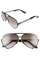 Women's Givenchy 65mm Aviator Sunglasses - Black