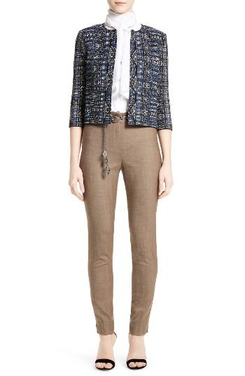 Women's St. John Collection Emma Dyed Chambray Pants