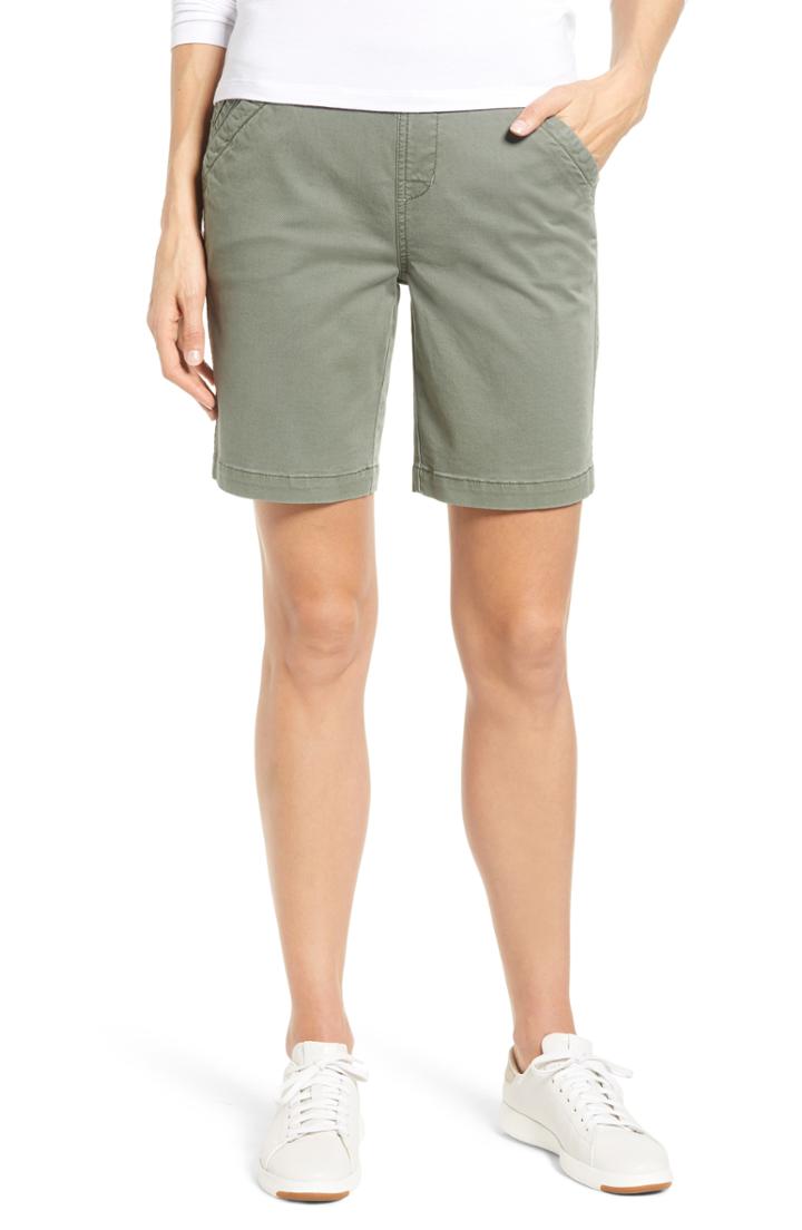 Women's Jag Jeans Gracie Stretch Cotton Shorts - Green