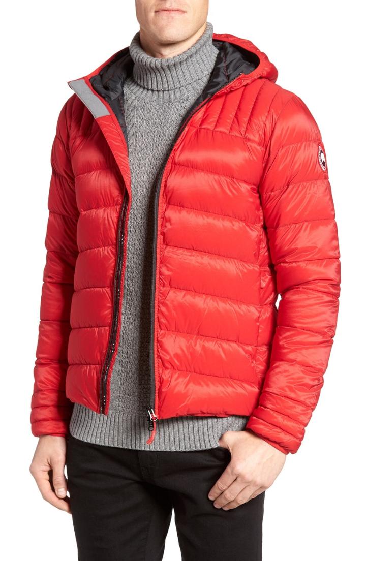 Men's Canada Goose Brookvale Slim Fit Hooded Down Jacket - Red