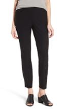 Women's Eileen Fisher Slim Knit Pants, Size - Black