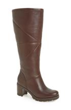 Women's Ugg 'avery' Water Resistant Genuine Shearling Lined Leather Boot M - Brown