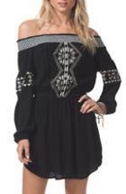 Women's Rip Curl Serena Embroidered Off The Shoulder Dress
