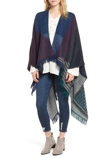 Women's Bp. Geo Check Ruana
