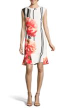 Women's Topshop Snake Print Pleated Dress Us (fits Like 0-2) - Pink