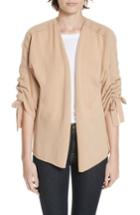 Women's Brochu Walker Marlin Tie Sleeve Cashmere Cardigan - Beige