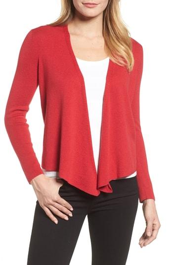 Women's Nic+zoe 4-way Convertible Lightweight Cardigan - Red