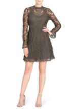 Women's Catherine Catherine Malandrino Miia Lace Fit & Flare Dress - Green