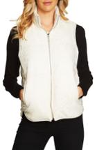Women's Cece Bonded Lace Vest - White