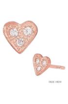 Women's Mini Mini Jewels Diamond Icon Heart Earring