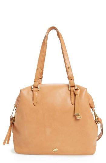 Brahmin Charleston Delaney Southcoast Leather Tote - Beige