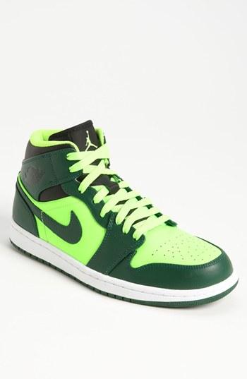 Nike 'air Jordan 1 Mid' Sneaker (men) Gorge Green/ Black/
