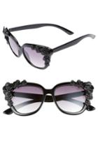 Women's Bp. 52mm Floral Square Sunglasses - Black