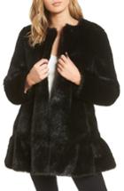 Women's Kate Spade New York Faux Mink Flounce Coat
