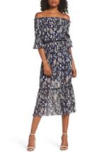 Women's Chelsea28 Off The Shoulder Midi Dress - Blue