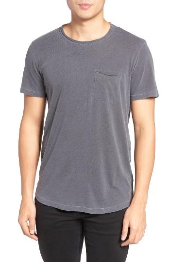 Men's Velvet By Graham & Spencer Raw Edge Pocket T-shirt, Size - Blue