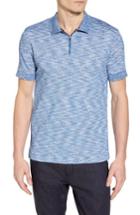 Men's Vince Camuto Zip Performance Mesh Polo - Blue