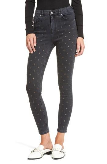 Women's Topshop Jamie Grommet Ankle Skinny Jeans