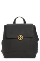 Tory Burch Chelsea Leather Backpack - Black