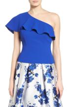 Women's Eliza J Ruffle One Shoulder Crepe Top