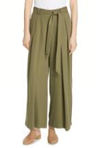 Women's Eileen Fisher Belted Wide Leg Pants - Green