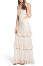 Women's Afrm Lanna Tiered Maxi Dress - Pink