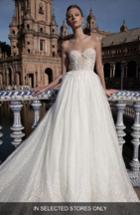 Women's Alon Livne White Anastasia Embellished Strapless Ballgown, Size In Store Only - Ivory