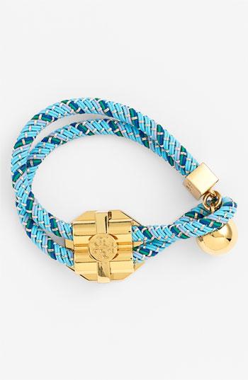 Tory Burch Cord Toggle Bracelet Blue Multi One Size