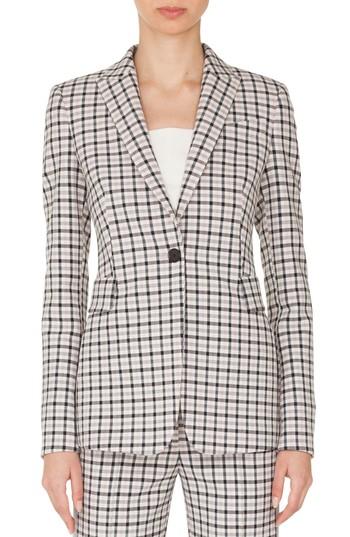 Women's Akris Punto Checked Blazer - Pink
