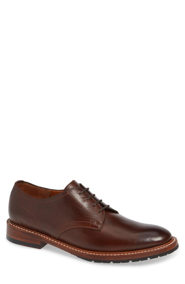 Men's Ariat Harrington Plain Toe Derby .5 M - Brown