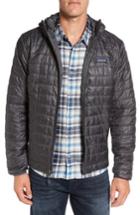 Men's Patagonia Nano Puff Hooded Jacket - Grey