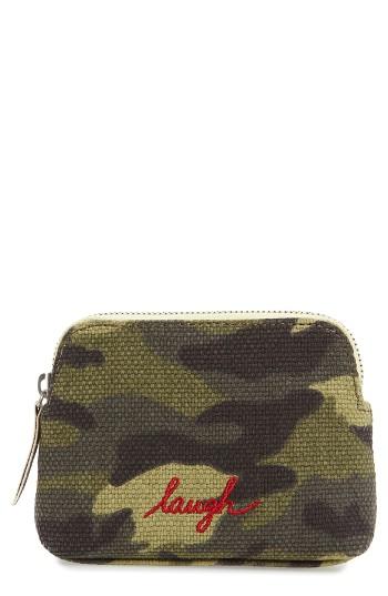 Ed Ellen Degeneres Small Darien Zip Case, Size - Black Animals
