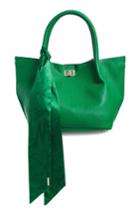Steve Madden Medium Faux Leather Satchel With Scarf - Green