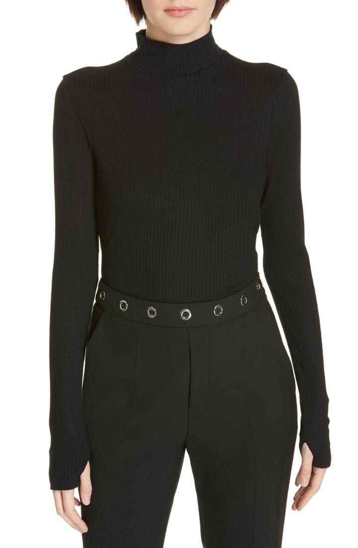 Women's Hugo Ninelli Ribbed Top - Black