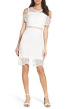 Women's True Decadence By Glamorous Cold Shoulder Lace Dress - White