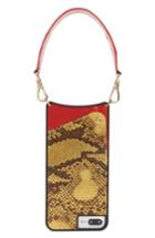 Bandolier Angie Snake Print Faux Leather Iphone 7/8 & 7/8 Wristlet Case - Yellow