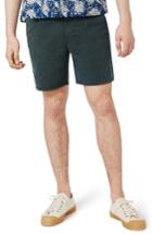 Men's Topman Slim Fit Pleated Shorts - Green