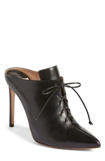 Women's Francesco Russo Lace Up Mule .5us / 36.5eu - Black