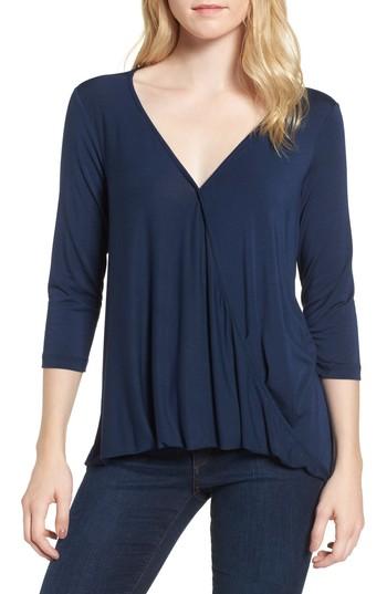 Women's Amour Vert Paulina Faux Wrap Top - Blue