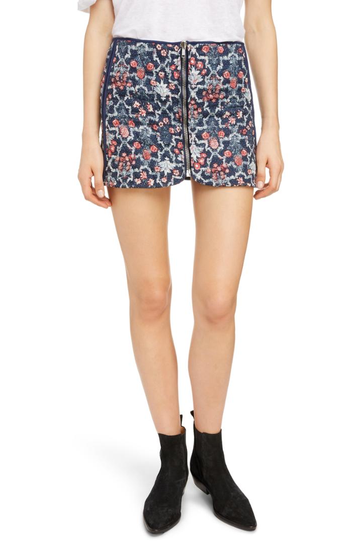 Women's Isabel Marant Etoile Marily Quilted Reversible Skirt Us / 34 Fr - Black