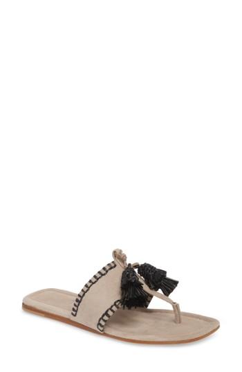 Women's Agl Raffia Tassel Sandal Us / 35eu - Grey