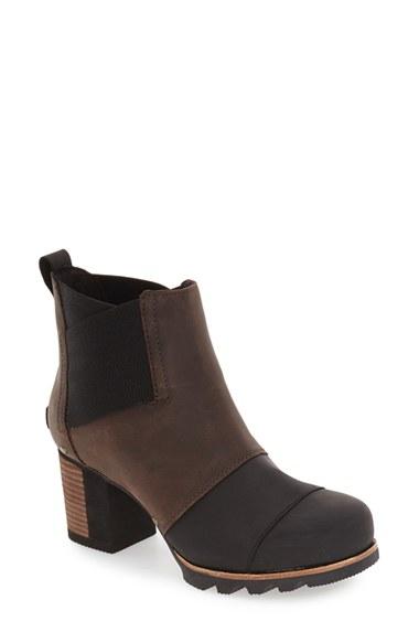 Women's Sorel 'addington' Waterproof Chelsea Boot M - Brown