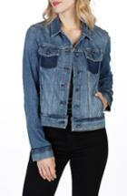Women's Paige Rowan Deconstructed Denim Jacket - Blue