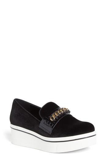 Women's Stella Mccartney Binx Flatform Sneaker Us / 38eu - Black